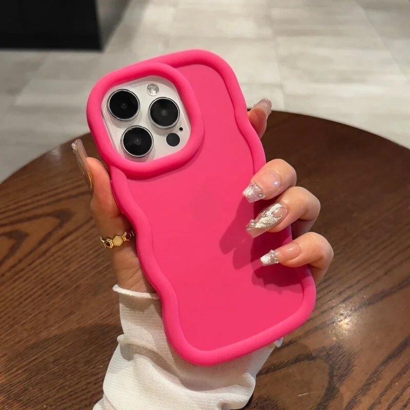 Case For VIVO V50 V60 Lite Y05 Y03 Y18 Y31 Y21 Y33S Y17S Y28 Y15S Y38 Y29 Y39 Y400 solid color Candy Wave Side Bumper Cover