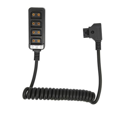 D Tap Male to 4 Port Dtap Female Splitter Power Cable Black D Tap Spring Cable Adapter для камер ARRI RED