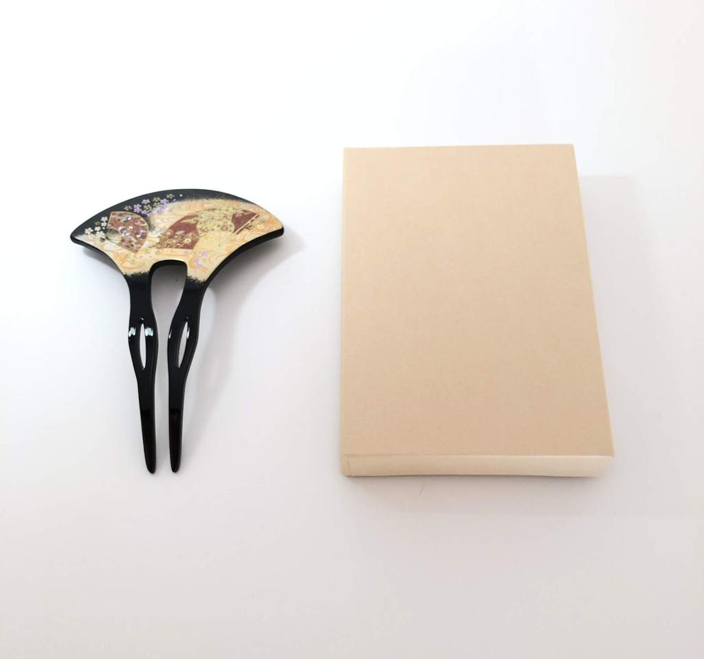 Maeju lacquerware Лакированная заколка для волос Кёга (В) 4X-137