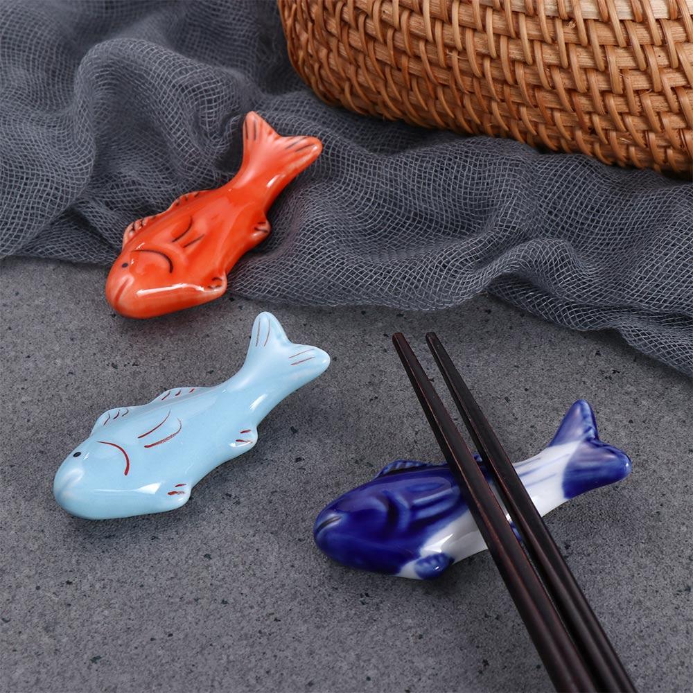 Shaped Spoon Fork Ceramic Cute Chopstick Rest Chopsticks Holder Dinnerware Stand Tableware Rack