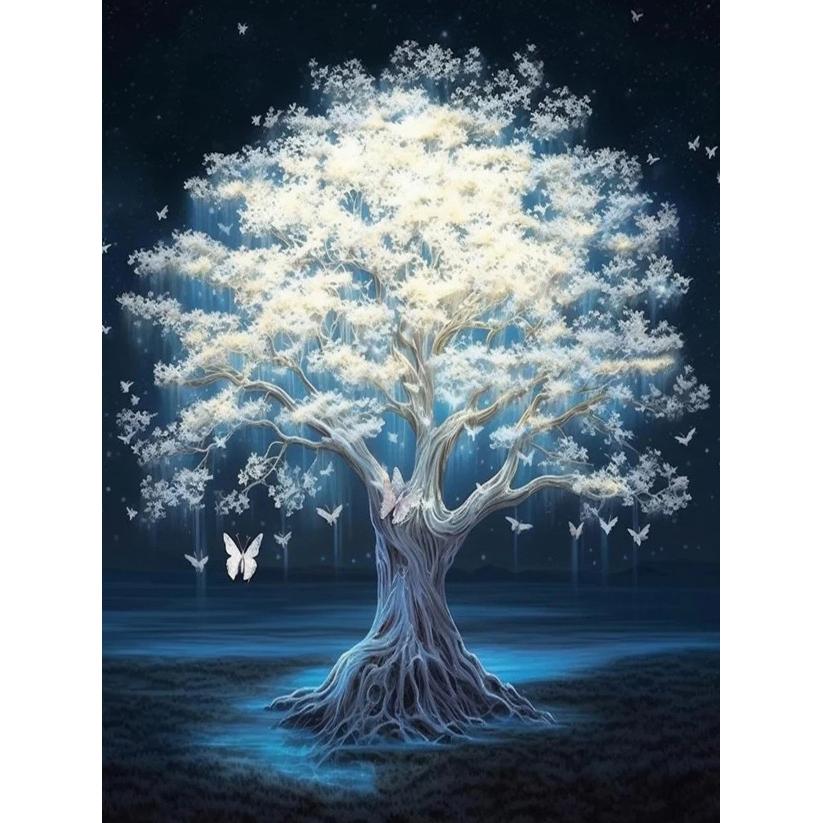 Diamond Mosaic Landscape 5d Painting Tree of Life Diy Embroidery Book Art Gift Set Home Decorative Rhinestone Pictures