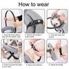 Pet Safety Harness for Dog and Cats Enhancing Protections for Sight Impaired Animal Rings Collar for Blind Dog Daily Walk  L