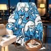Blue Smurfs Print Blanket - Soft & Comfortable, for Bedroom, Travel, Sofa, Home Decoration - Birthday Christmas Gift for Friend