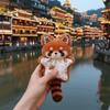Cute Raccoon Plush Toy Diy Soothing Towel Pendant Bean Bag Material Kit  Gift