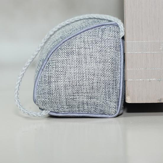 Triangle Door Drafts Stopper Weighted Under-Door Snake with Loop Light Wind Cold Air Noise Blocking Soundproof Door Bottom Seal