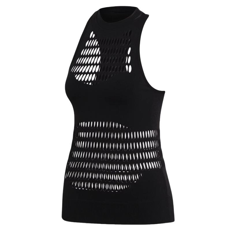 adidas Warpknit Tank Удобный, приятный для кожи, круглый вырез, жилет, женские топы, черный DU6669
