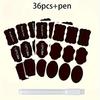36 шт. Многоразовая этикетка для контейнера для хранения продуктов с ручкой Без клея, самоклеящаяся, наклейка-меловая доска для специй, сыра и т. д.. - Аксессуары для кухни