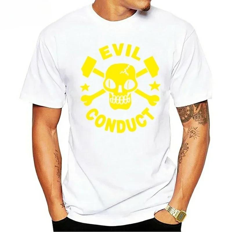 2024 Oi Punk Streetpunk Skull S-5XL Shirts Short Sleeve Trend Clothing colour jurney Print funny Evil Conduct T-Shirt