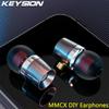 KEYSION MMCX DIY наушники 9 мм титановое покрытие динамические вкладыши сна игры спорта HD HiFi наушники бас гарнитура