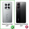 Чехол - Phonillico® - Xiaomi Poco X7 5G - Черный кошелек - Магнитный флип - Хранение карт