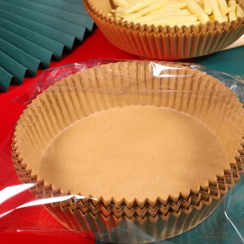 Oil-proof and Oil-absorbing Paper for Air Fryer Baking, Household Barbecue Plate, Food Oven, Kitchen Pan Pad
