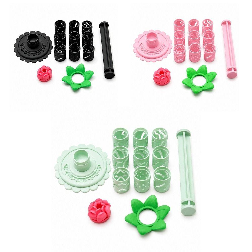 Modular Polymer Clay Flower Shaper 3D Printed Petal Mold Set  Polymer Clay