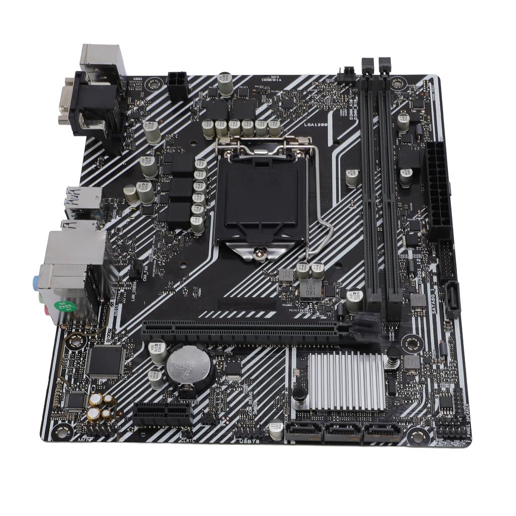 Материнская плата для настольного ПК H510M F, форм-фактор Micro-ATX, 2 слота DIMM DDR4, поддержка сокета LGA 1200, игровая материнская плата для компьютера