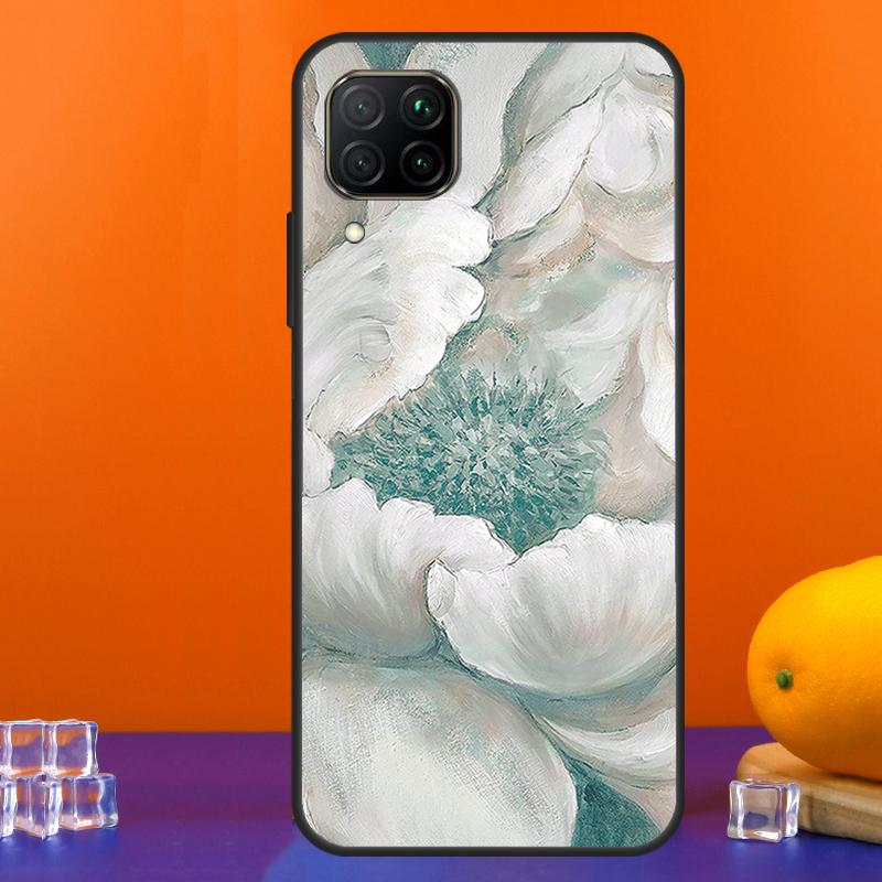 3D Рельефный Цветок Для Huawei Nova 12s 12i 11i 8i 9 10 SE Y91 Y90 Y60 Y70 Y72 Y61 P20 P40 Lite P30 P60 Pro Чехол