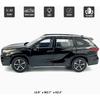 Масштаб 1/32 Highlander XSE AWD Hybrid 2021 модель автомобиля, литые игрушечные машинки, литые под давлением автомобили из металлического сплава, открытые двери, световой звук, поворотное колесо