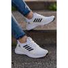 Мужские белые резиновые 4-линейные ортопедические повседневные кроссовки Wsb0716