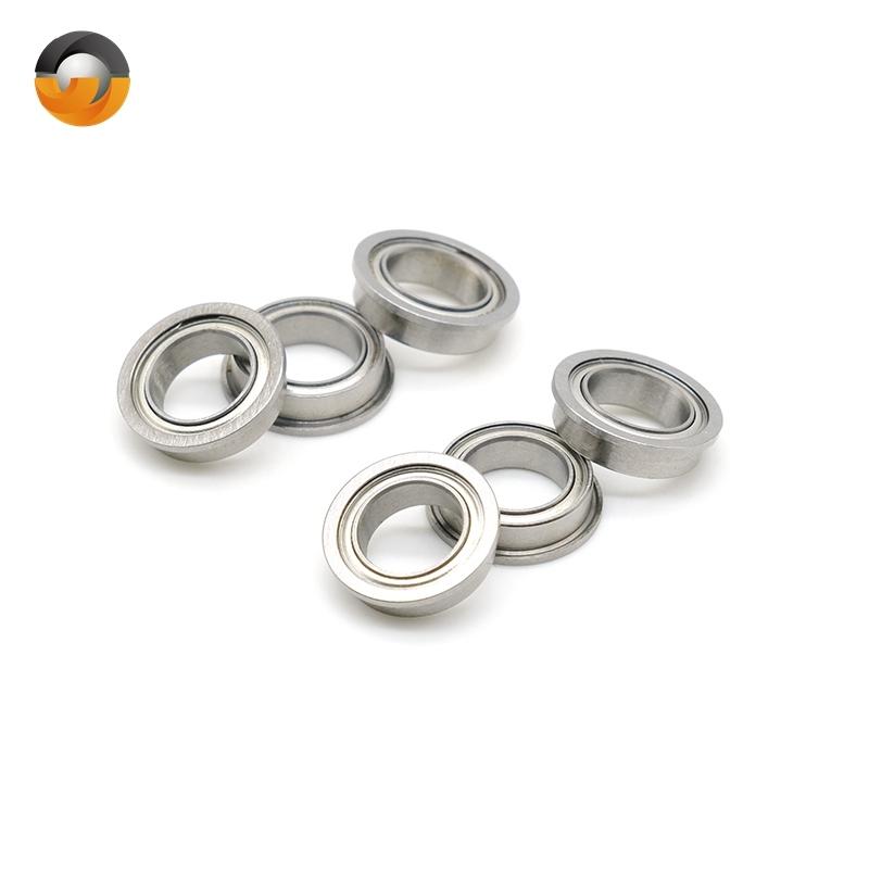 10pcs ABEC-7 MF128ZZ 8x12x3.5 mm Chrome Steel Deep Groove Ball Bearing MF128ZZ Flanged Ball Bearing MF128