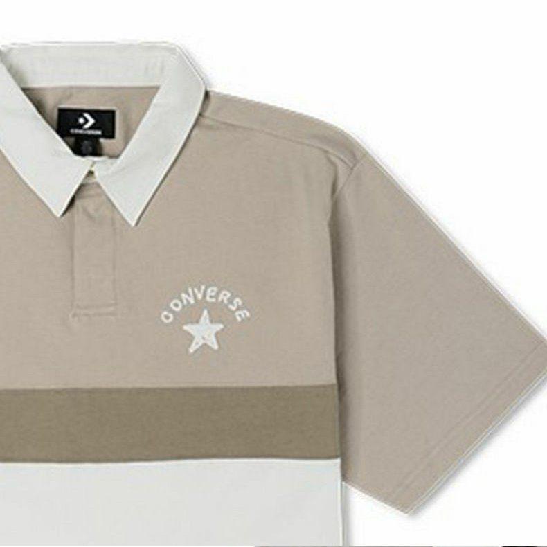 Converse Футболки Мужские Хаки Средний Прямой крой 10024880-A03