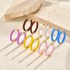 Earrings, Stainless Steel Color Epoxy Dopamine Earrings, Girls Sweet Fashion Earrings EH-857