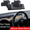 Силиконовое крепление для телефона для Tesla Model Y 2020-2026 Модель 3 Аксессуары 2017-2026 Также функционирует как держатель для вентиляционной решетки и держатель для солнцезащитных очков