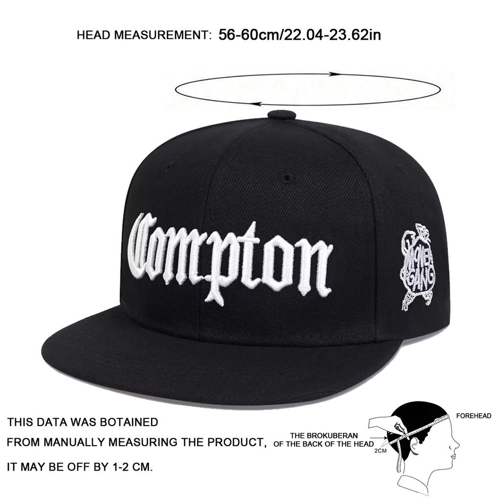 Унисекс Бейсболки с вышивкой Compton Весна Осень Уличные Регулируемые Повседневные Хип-Хоп Тракеры Шляпа от солнца
