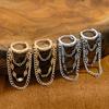 Zinc Zinc Alloy Chain Earrings Hypoallergenic Dangle Drop Earrings Temperament Ear Cuff  Daily Wear