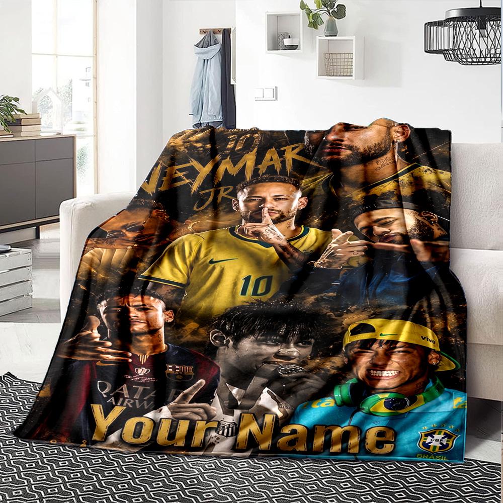 Neymar Energy Poster Blanket Warmthful Decor Perfect For Picnics Office Chair Livingroom For All Occasions Modern Style Gift For Travel Home Birthdays