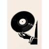 Retro Record Poster Print Mid Century Music Minimal Pastel Canvas Poster Colorful Wall Art Minimalist Room Home Decor