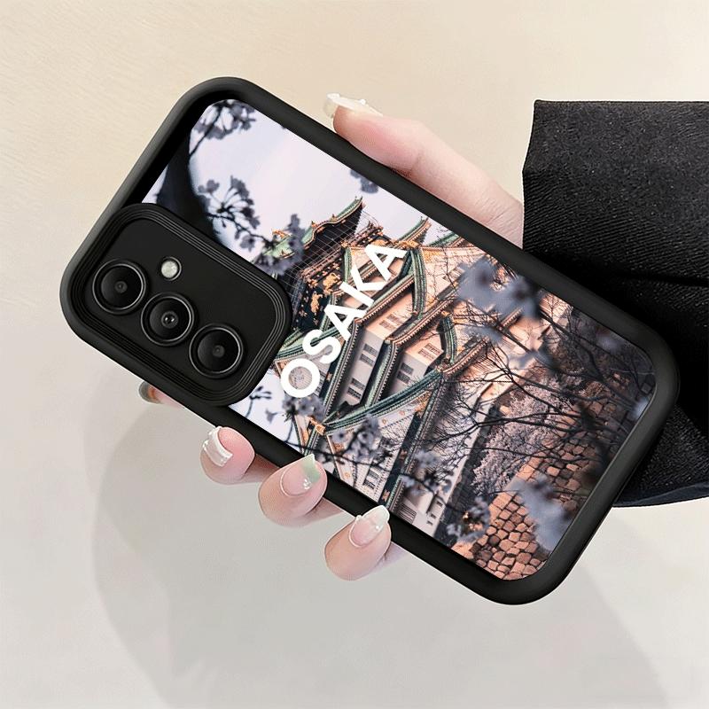 Чехол для телефона Samsung Galaxy S26 S25 Ultra S24 FE Осака Токио Япония Пейзажи Чехол S23 Plus S22 + S21 S20 5G Мягкий силикон Funda