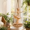 Resin Ballet Dancer Hanging Planter Elegant Girl Hanging Plant Basket  Indoor Decor