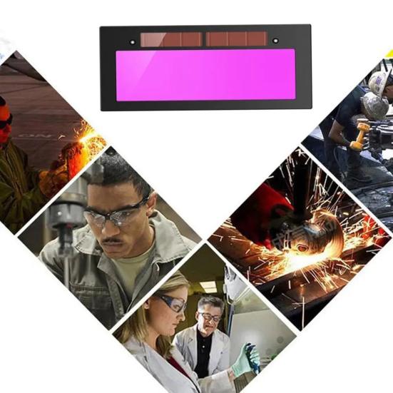 Сварочный светофильтр с автоматическим затемнением, работающий на солнечной энергии, сменный фильтр для сварочных шлемов и очков, защитная ЖК-пластина с регулировкой затемнения