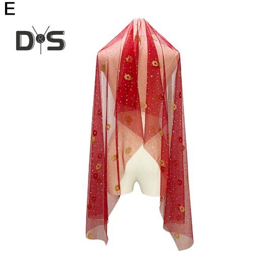 Индийский танец вуаль сетка с горячим тиснением цветы костюм реквизит взрослые дети многоразовые выступления фестивали вечеринки взрослый костюм вуаль