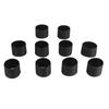10 шт. нескользящий термостойкий силиконовый чехол для бутылки, кружки, протектор черного цвета