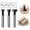 1/3Pcs 5/16 3/8 1/2 T-Slot Keyhole Cutter Router Bit Woodworking Milling Tool