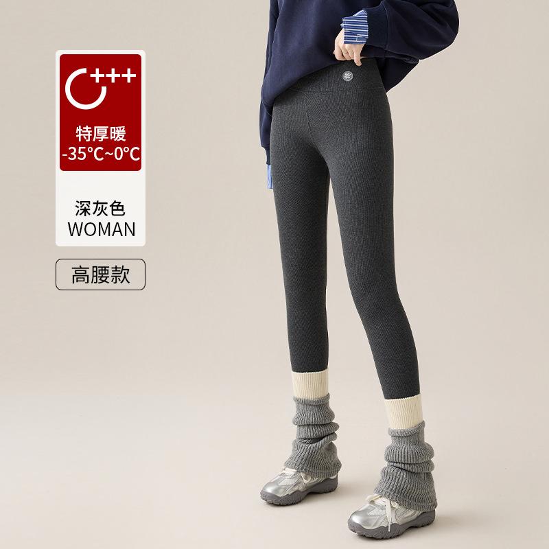 Вельветовые леггинсы большого размера из чистого хлопка для женщин для ношения осенью и зимой, утолщенные термоштаны из овечьей шерсти, очень толстые леггинсы