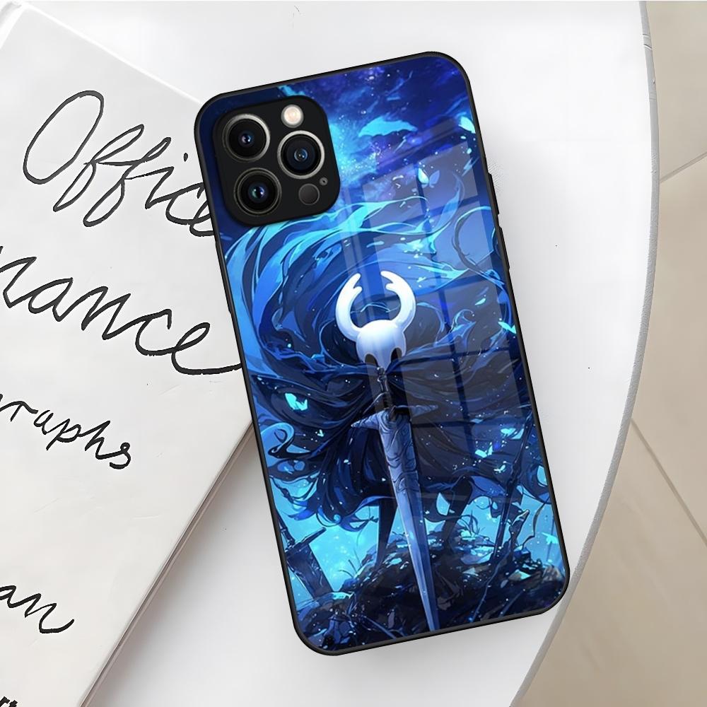 Чехол для телефона Hollow Knight для Iphone 17 16 Air 15 14 12 11 13 Pro Max Mini X Xr Xs Se Puls стеклянная крышка