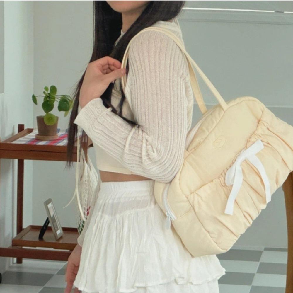 Cloud Embroidery Underarm Bag Large Capacity Travelling Bag Fashion Shoulder Bag Female