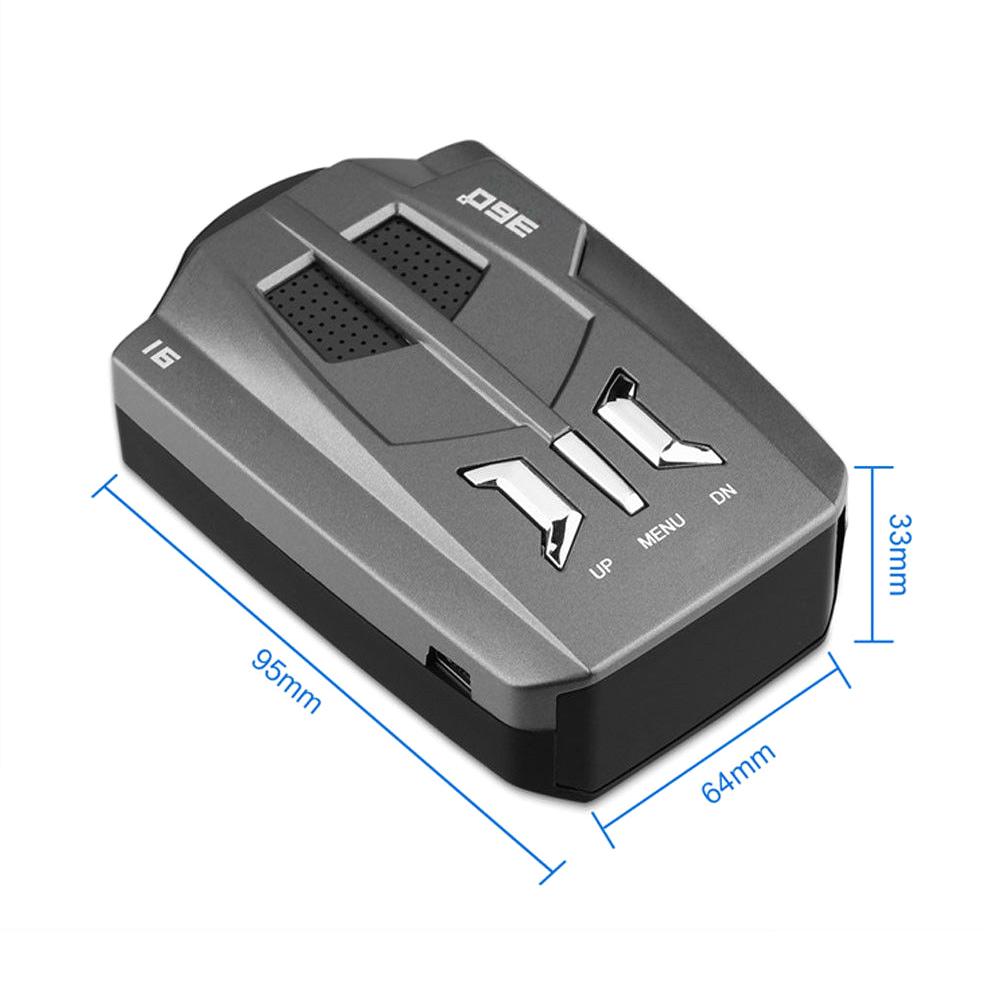 Голосовое оповещение о вождении, радар-детектор на 360 градусов, скорость 1 16, предупреждение, автомобильный безопасный браслет