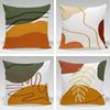 Bohemian Abstract Pattern Throw Pillow Cover With Short Plush Print For Living Room Sofa Decoration Cushion Cover Pillow Covers