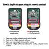 433Mhz 8 Dip Switch Fixed Code 2 Button 330Mhz Duplicate Remote Control for Gate Garage Door Opener or Alarm System Universal