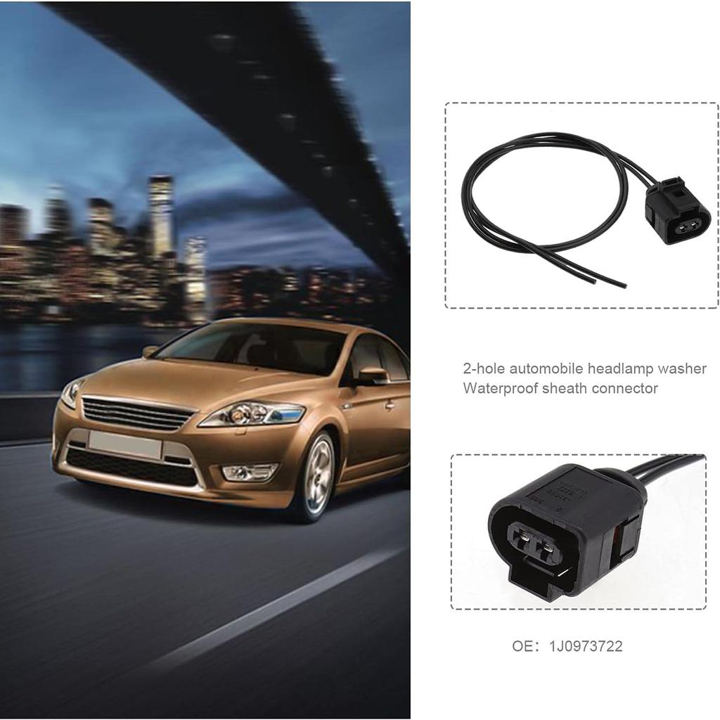 2-контактный водонепроницаемый разъем жгута проводов, вилка звукового сигнала, задний ручной автоматический датчик, автомобильный разъем 1J0973722A 1717692