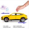 Совместимо для 1:24 модель автомобиля Lamborghini Urus, литая под давлением машинка с откатным механизмом, игрушечная машина, двери открываются, свет и звук, игрушки для мальчиков, подарки для детей и взрослых