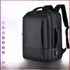 Men's Large-Capacity Waterproof Business Backpack - High-End Expandable Travel Bag for 17.3" Laptops