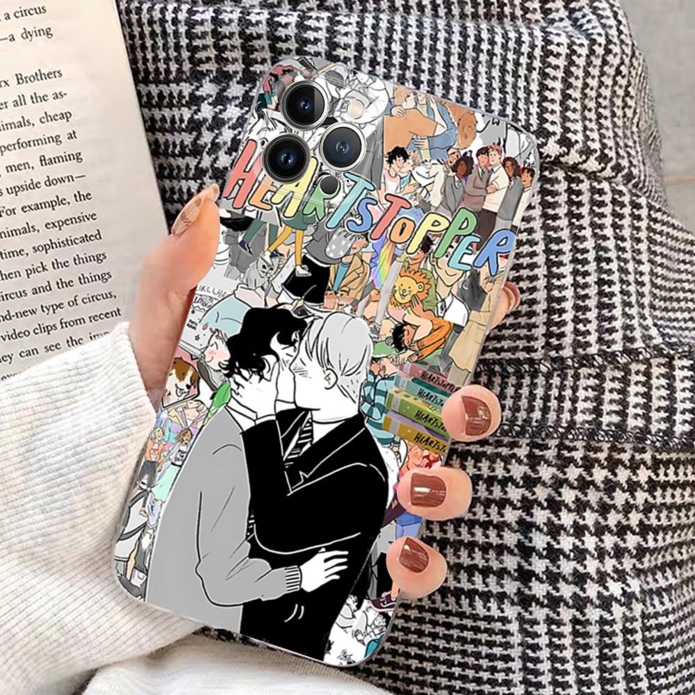 Hot TV Heartstopper Phone Case For IPhone 16 15 14 11 12 13 Mini Pro XS Max Cover 6 7 8 Plus X Funda Shell