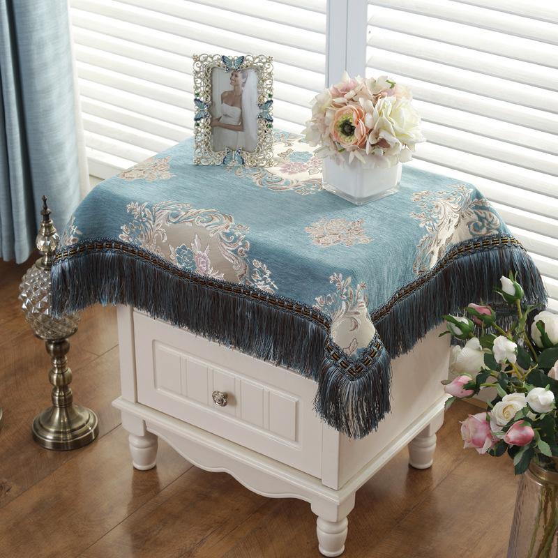 Утепленная европейская роскошная жаккардовая скатерть с кисточкой для свадьбы, дня рождения, круглого стола, скатерть для домашнего декора