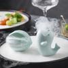 Creative Ceramic Fish-shaped Dry Ice Bowl Dining Table Decorative Plate Restaurant Artistic Conception Imitation Conch Tableware