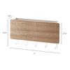 Rustic Wall Mount Key Holder Organizer | Wooden Shelf with Hooks for Entryway Storage | Farmhouse Decor Mail & Sundries Rack