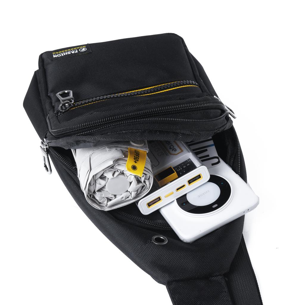 Нагрудная сумка, модная новая однотонная мужская нагрудная сумка, уличная повседневная модная сумка через плечо на одно плечо