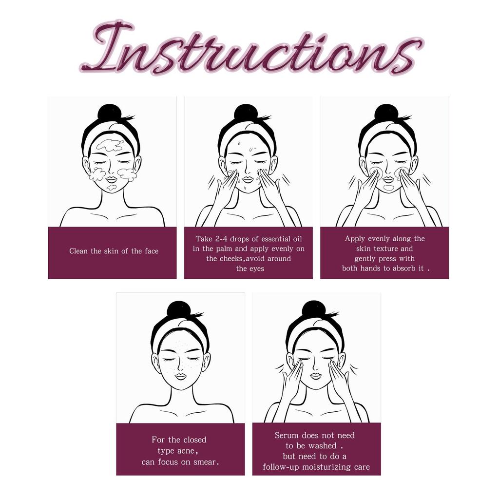 EELHOE Масло для лица «Бегония» уменьшает следы от прыщей, осветляет морщины, увлажняет и укрепляет кожу. Эфирное масло