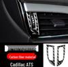 Отделка интерьера из углеволокна Cadillac ATSL: Наклейки на консоль, рычаг переключения передач, воздуховоды